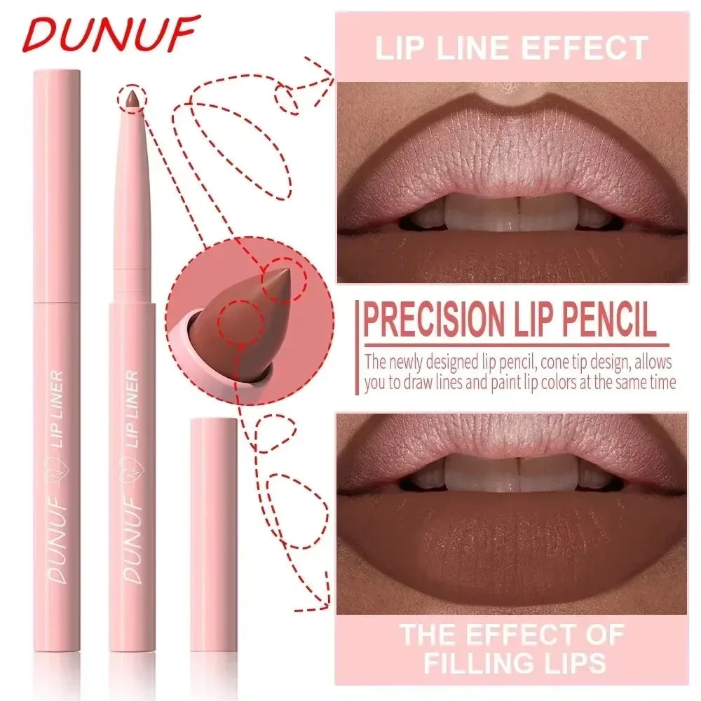 π Tapered Nib Lip Liner Pencil β Matte Red Brown Plumping Lip Stain, Lasting Waterproof Slim Lip Outline Contour Makeup βοΈ
