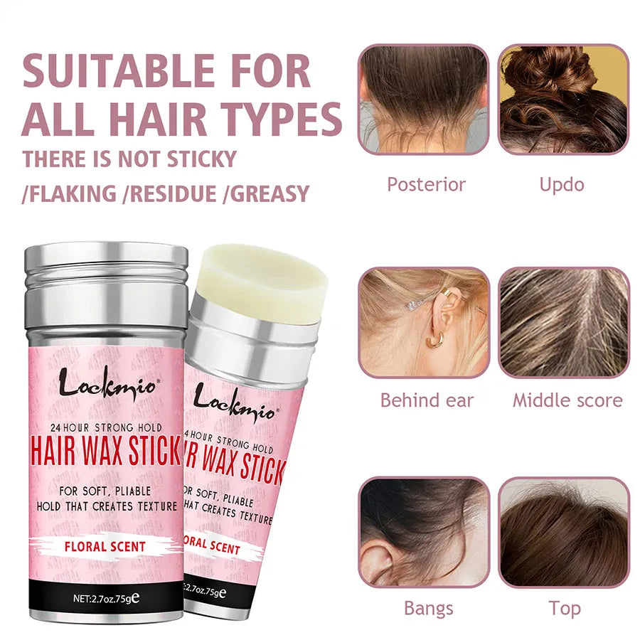 ✨ LOCKMIO Professional Styling Wax Stick – Instantly Smooth Flyaways, Slay Edges & Control Frizz | Flawless Finish for Natural Hair & Wigs
