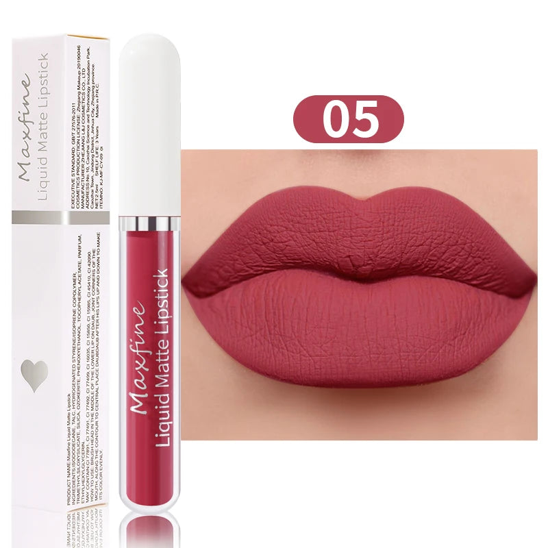 Matte Liquid Lipstick Waterproof Sexy Velvet Lip Glaze β Long-Lasting Moisturizing Lipstick πβ¨