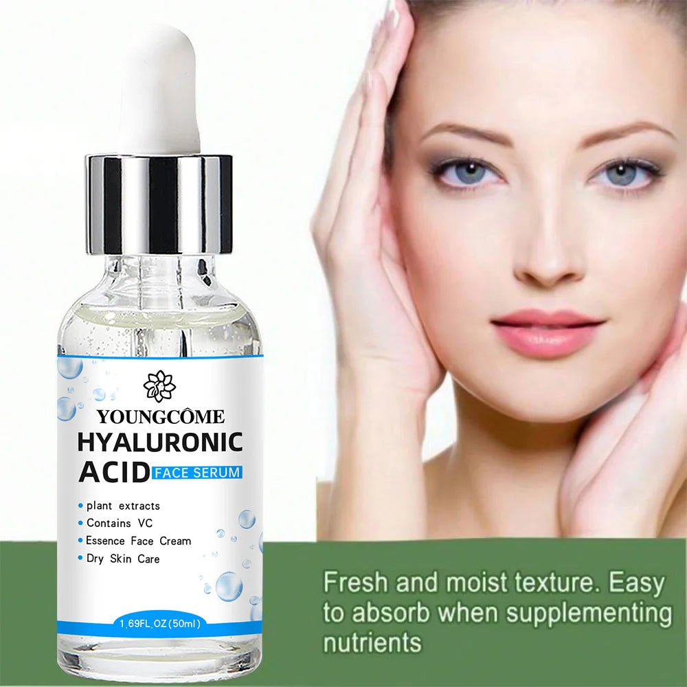 π§ Hyaluronic Acid Facial Essence β Deep Moisturizing Korean Skin Care Serum for Radiant, Hydrated Skin | Enriched with Vitamin C & Plant Extracts | 30ml / 50ml