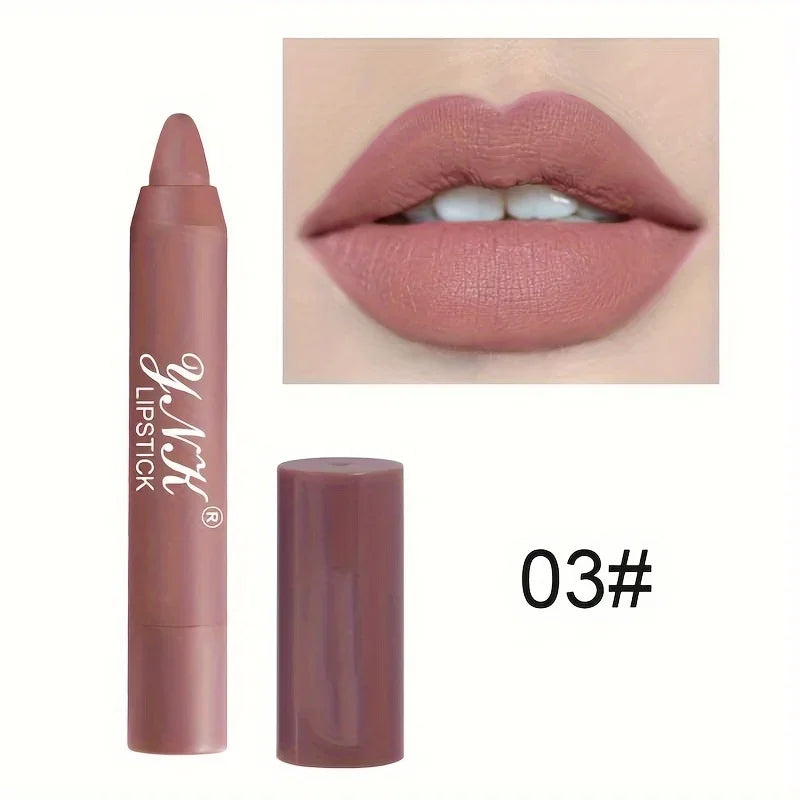 Nude Series Velvet Matte Lipstick Pencil β Waterproof, Long-Lasting, Non-Stick Cup Lip Tint Pen πβ¨