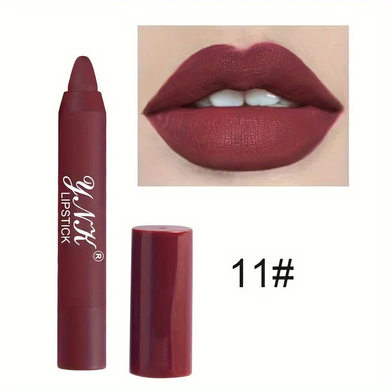 Nude Series Velvet Matte Lipstick Pencil β Waterproof, Long-Lasting, Non-Stick Cup Lip Tint Pen πβ¨