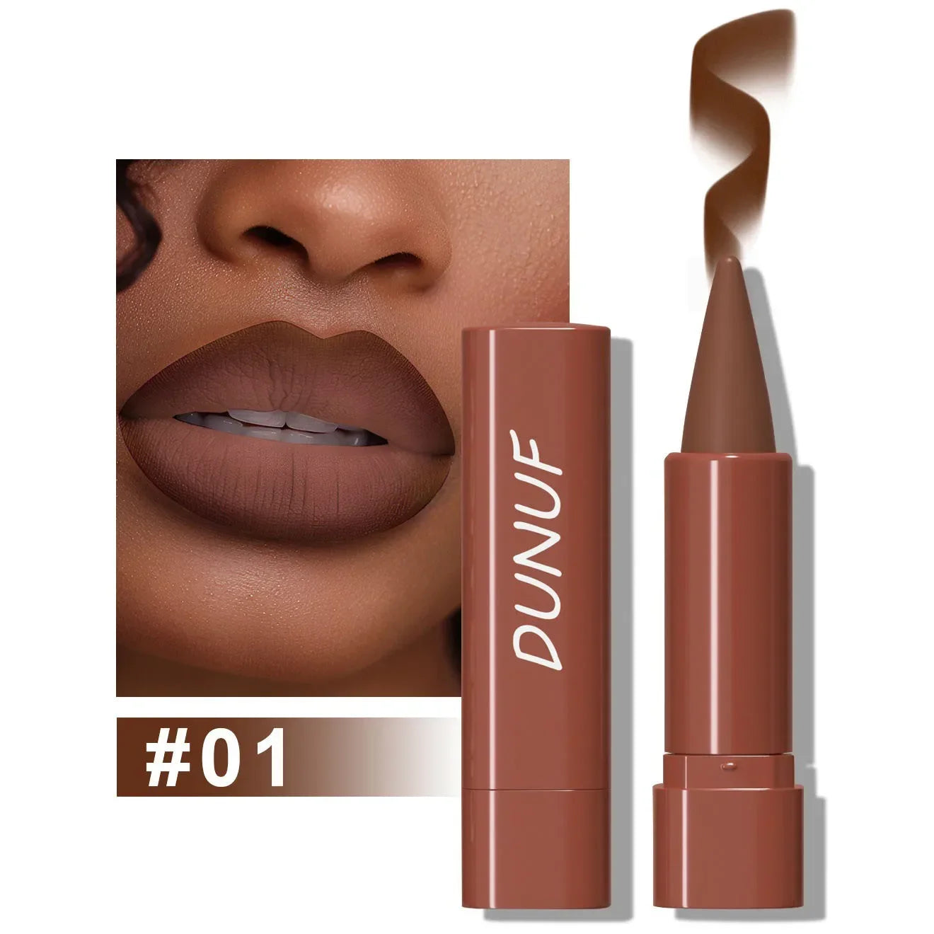 Tapered Gradient Lip Liner Matte Black Brown Velvet Lipstick Waterproof Non-Sticky Contouring Tint Lipliner Crayon Lip Makeup