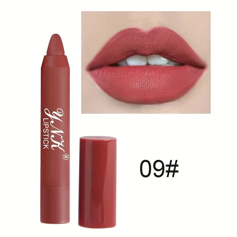 Nude Series Velvet Matte Lipstick Pencil β Waterproof, Long-Lasting, Non-Stick Cup Lip Tint Pen πβ¨