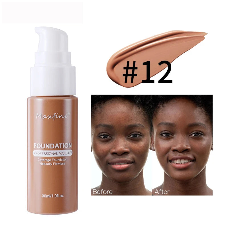 π§ MAXFINE Liquid Foundation β Flawless Coverage, Waterproof Power, and Professional Results in Every Drop