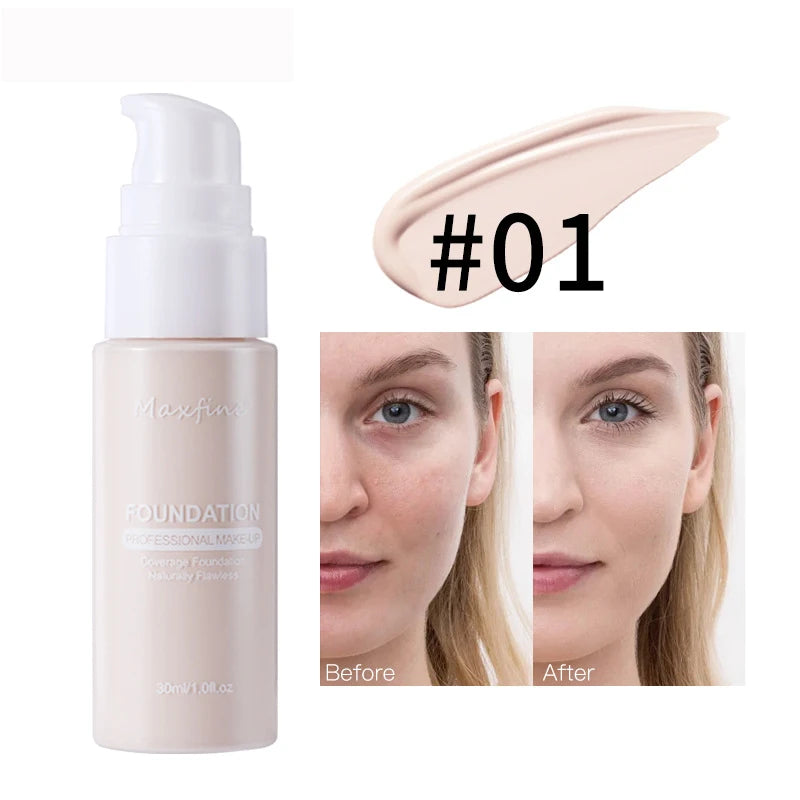 π§ MAXFINE Liquid Foundation β Flawless Coverage, Waterproof Power, and Professional Results in Every Drop
