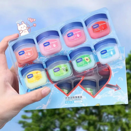 4/6/8pcs Moisturizing Lip Balm Set – Natural Plant-Based Lip Care with Jelly Texture – Nourishing & Hydrating Lip Treatment