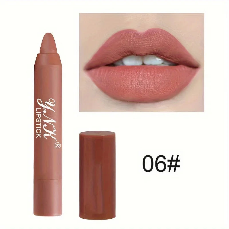 Nude Series Velvet Matte Lipstick Pencil β Waterproof, Long-Lasting, Non-Stick Cup Lip Tint Pen πβ¨