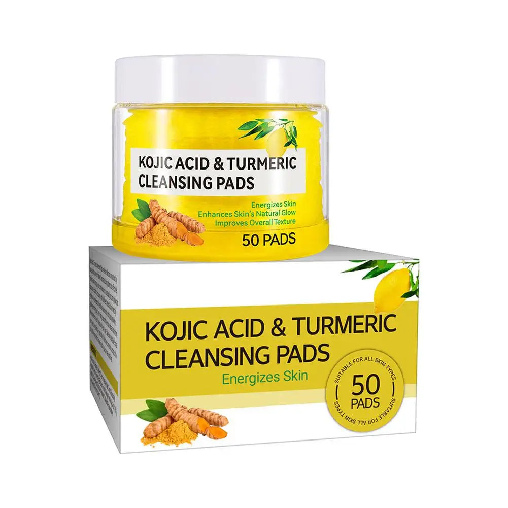 ✨ 40/50pc Kojic Acid Turmeric Glow Pads – Reveal Radiant, Clearer Skin with Every Swipe