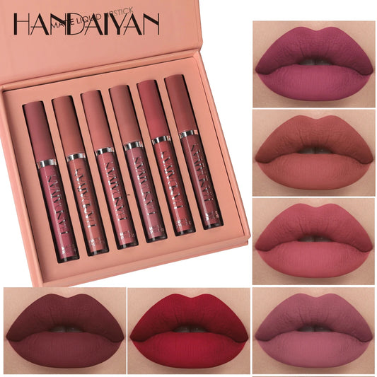 HANDAIYAN Set of 6 NonStick Cup Liquid Lipsticks