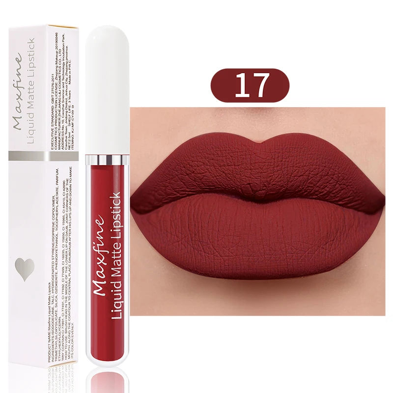 Matte Liquid Lipstick Waterproof Sexy Velvet Lip Glaze β Long-Lasting Moisturizing Lipstick πβ¨
