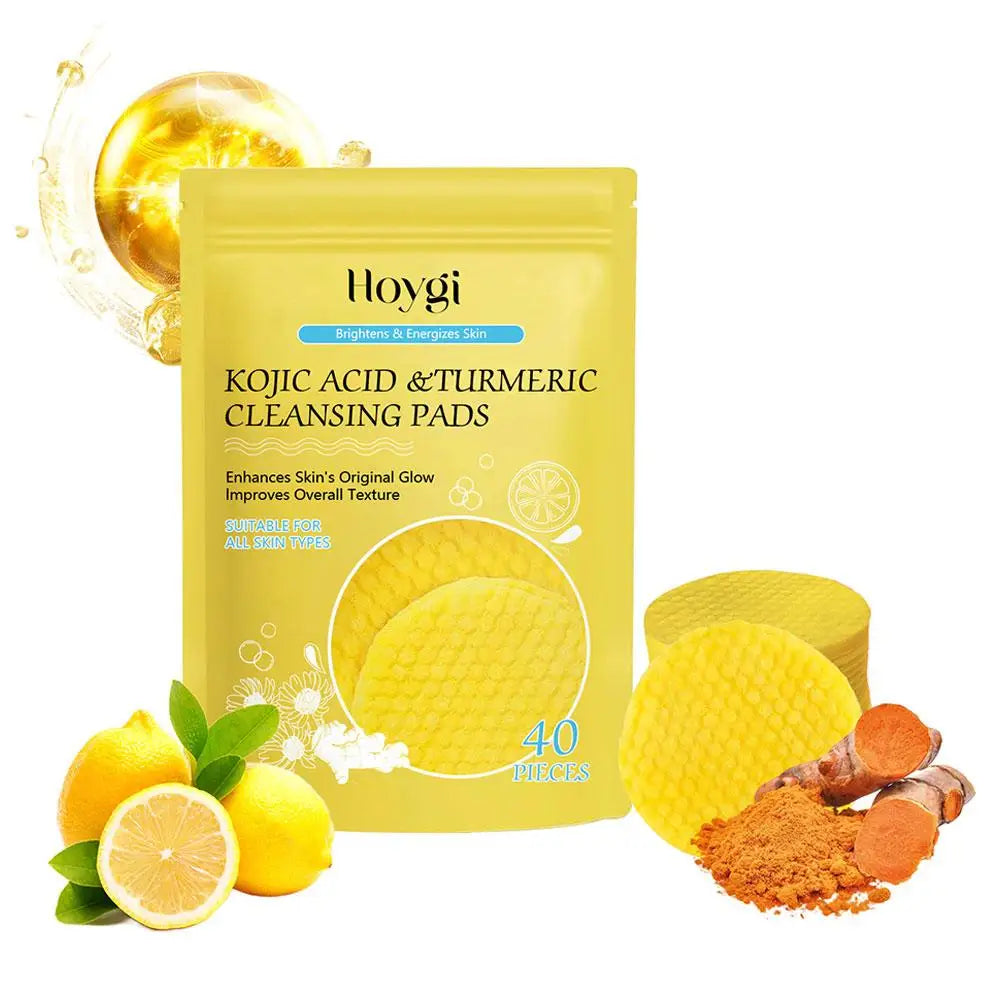 ✨ 40/50pc Kojic Acid Turmeric Glow Pads – Reveal Radiant, Clearer Skin with Every Swipe