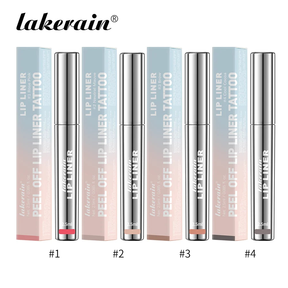 4PCS Peel-Off Tattoo Lip Liner Set β Your Lips, Locked in All Day π