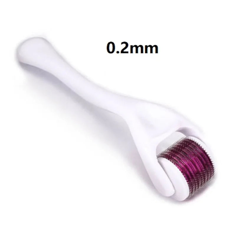 Premium 540 Needle Derma Roller for Face & Beard (0.2mm / 0.25mm / 0.3mm)