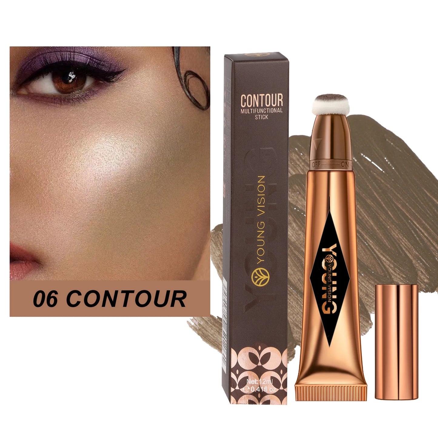 Multifunctional Liquid Blush & Highlight Stick β Silky All-in-One Face Contour, Eye Shadow & Blush | Waterproof & Long-Lasting