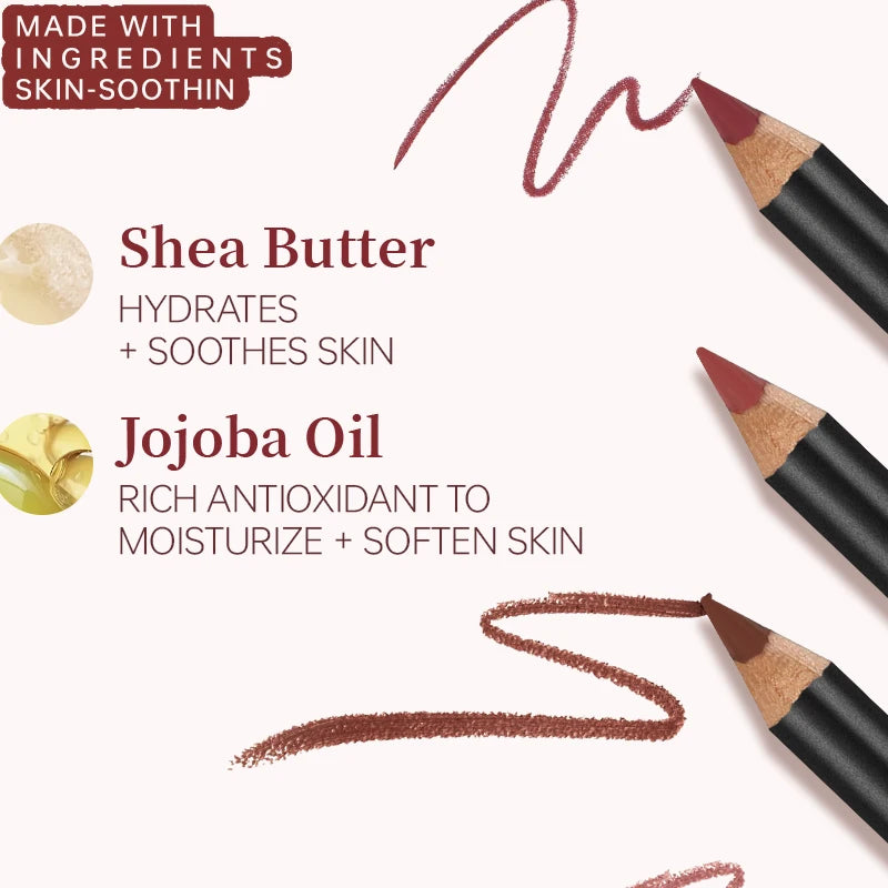 Luxury Matte Lip Liner – Long-Lasting, Smooth Application for Perfect Outline & Filling | Sculpted Lips That Command Attention