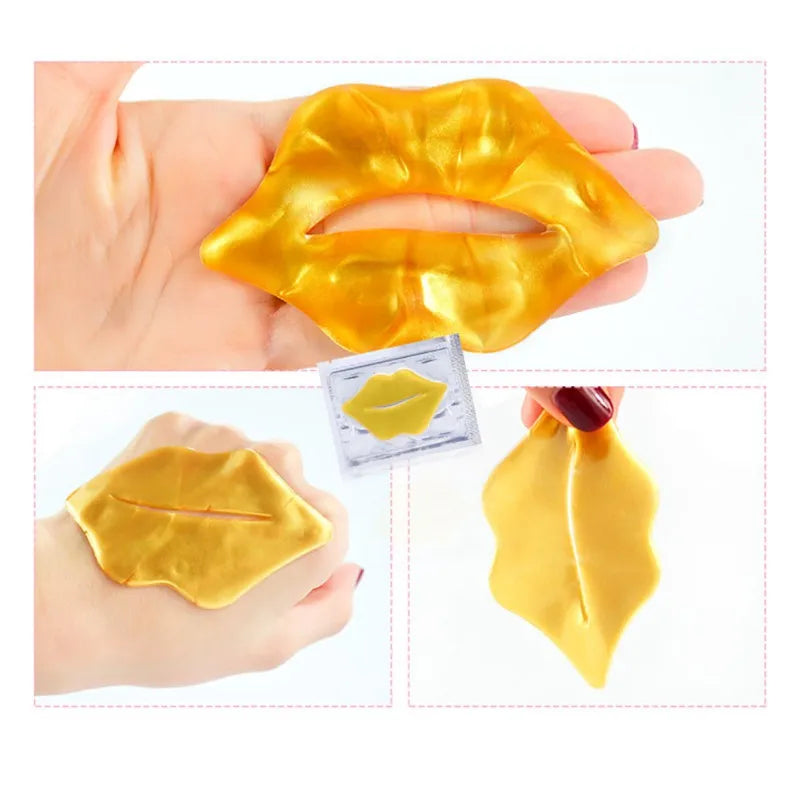 π 5pcs Crystal Collagen Lip Masks β Plumping, Moisturizing & Nourishing Pink Lip Patches | Korean Skincare for Soft, Smooth Lips πβ¨