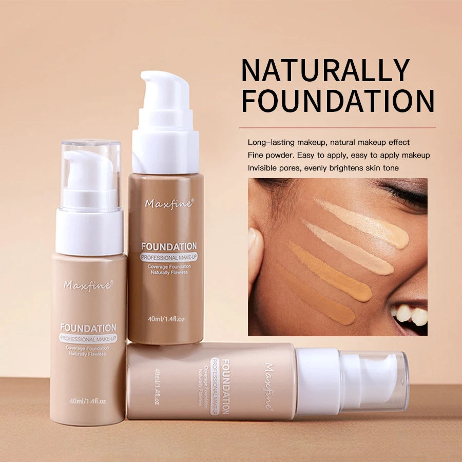 π§ MAXFINE Liquid Foundation β Flawless Coverage, Waterproof Power, and Professional Results in Every Drop