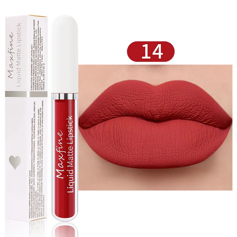 Matte Liquid Lipstick Waterproof Sexy Velvet Lip Glaze β Long-Lasting Moisturizing Lipstick πβ¨