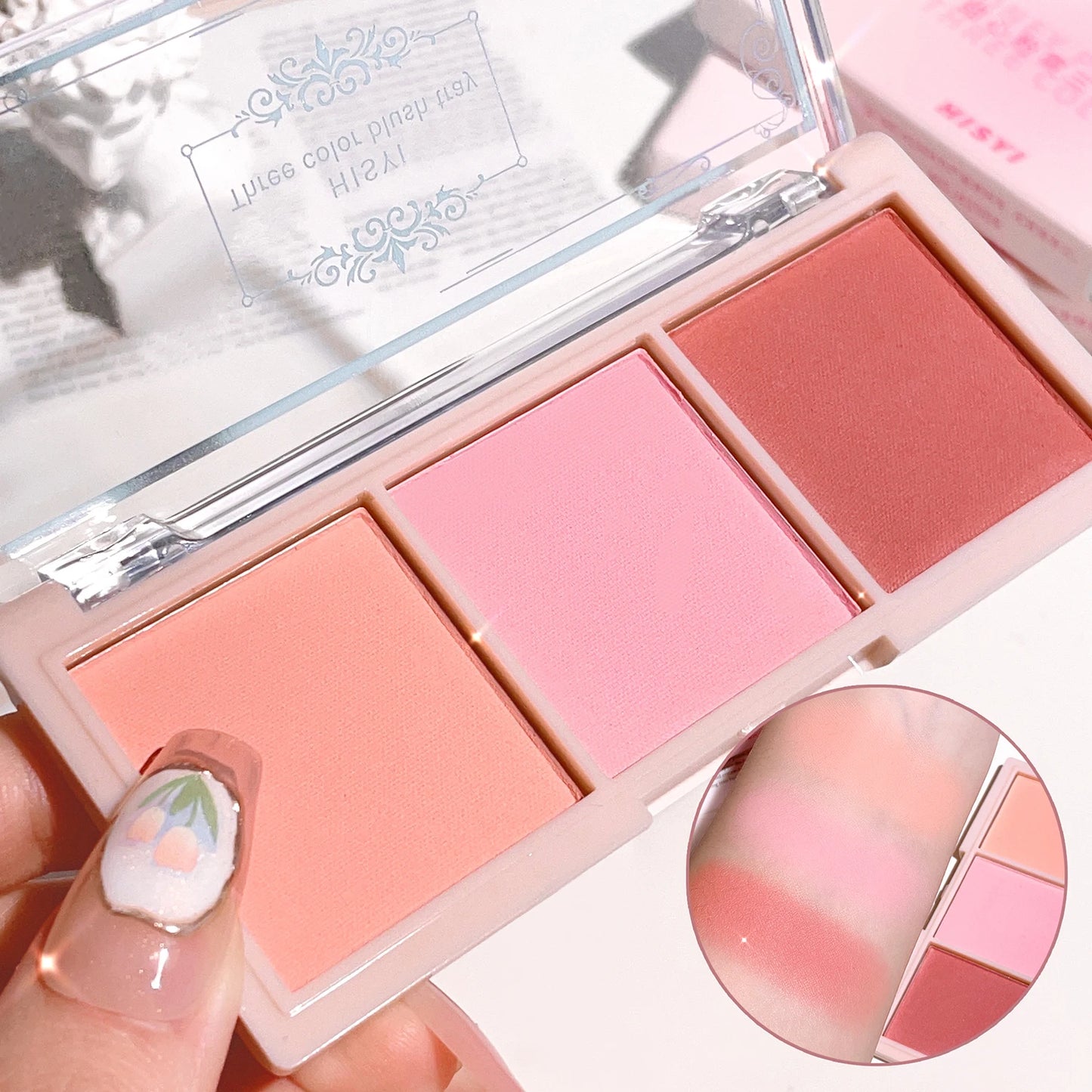 HISYI Three-Color Blush — Unlock Radiant, Natural Beauty Instantly