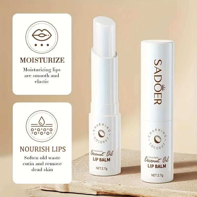 Coconut Lip Balm – Lasting Nourishment and Moisture for Men and Women – Daily Care Lip Balm