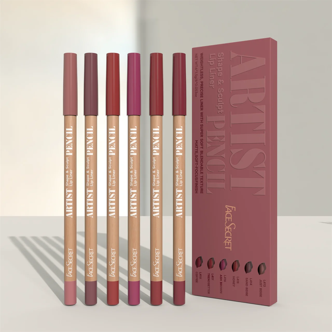 Face Secret Artist Shape Sculpt Lip Liner Pencil – The Power to Sculpt, Define, and Seduce in One Stroke