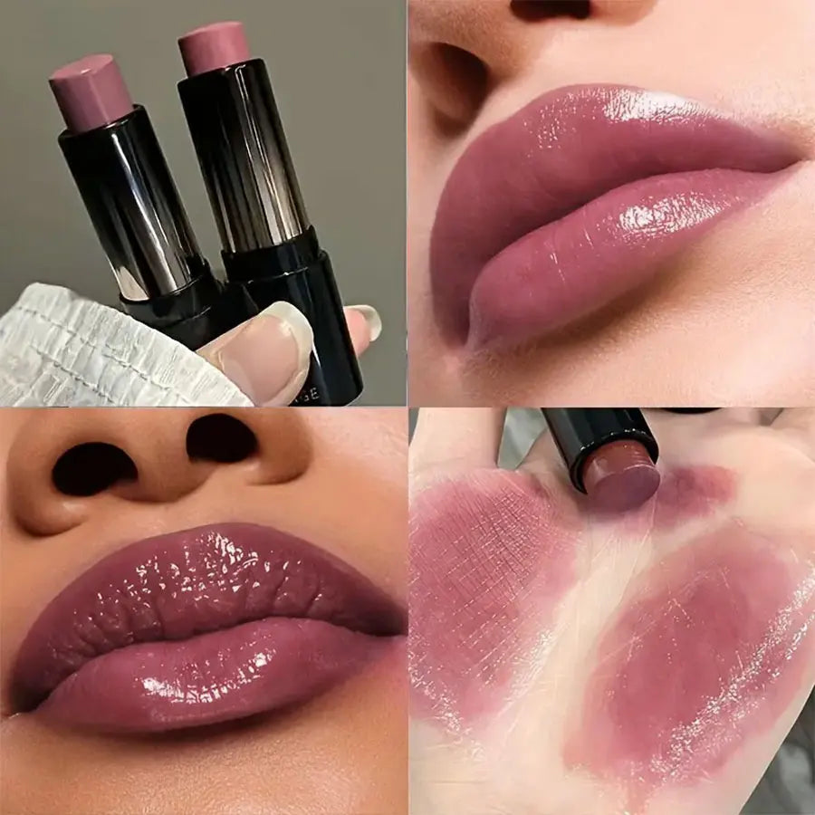 Lipstick Red Brown Waterproof Moisturizing Mirror Lipstick – Your Ultimate Natural, Long-Lasting Glow 💄✨