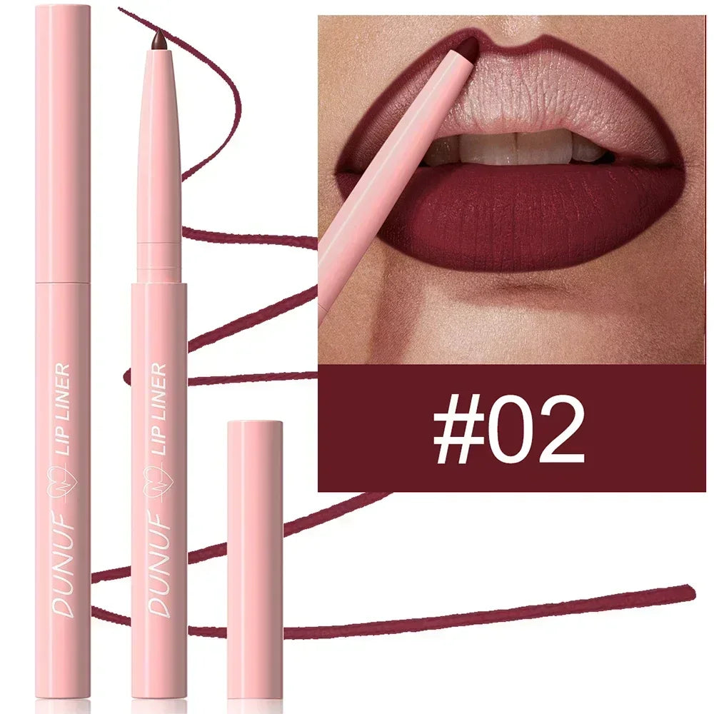 π Tapered Nib Lip Liner Pencil β Matte Red Brown Plumping Lip Stain, Lasting Waterproof Slim Lip Outline Contour Makeup βοΈ