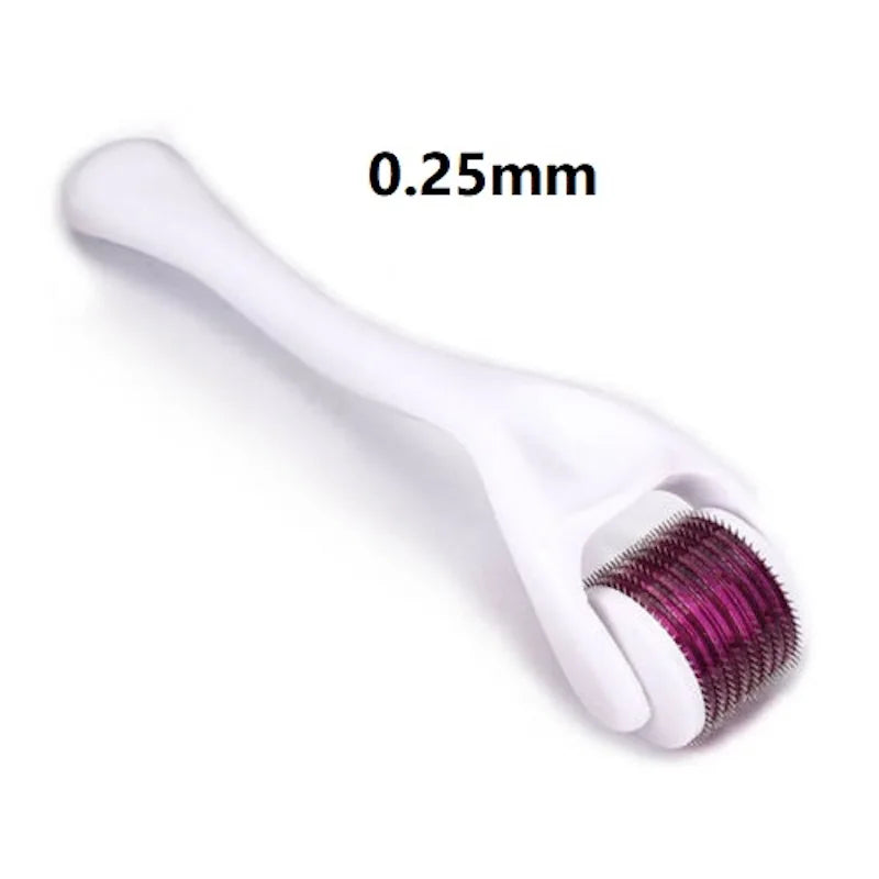 Premium 540 Needle Derma Roller for Face & Beard (0.2mm / 0.25mm / 0.3mm)