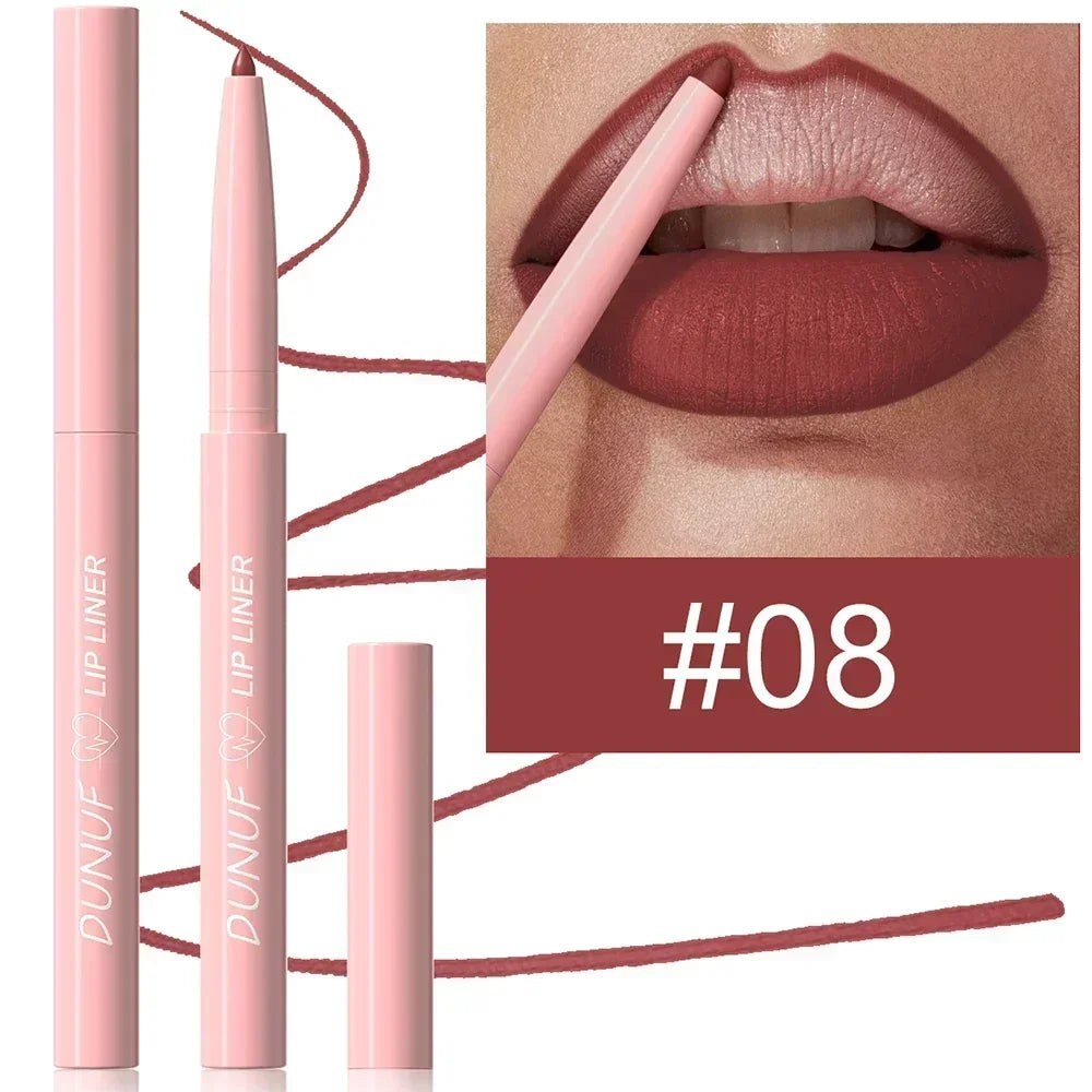 π Tapered Nib Lip Liner Pencil β Matte Red Brown Plumping Lip Stain, Lasting Waterproof Slim Lip Outline Contour Makeup βοΈ