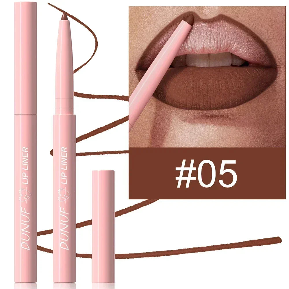 π Tapered Nib Lip Liner Pencil β Matte Red Brown Plumping Lip Stain, Lasting Waterproof Slim Lip Outline Contour Makeup βοΈ
