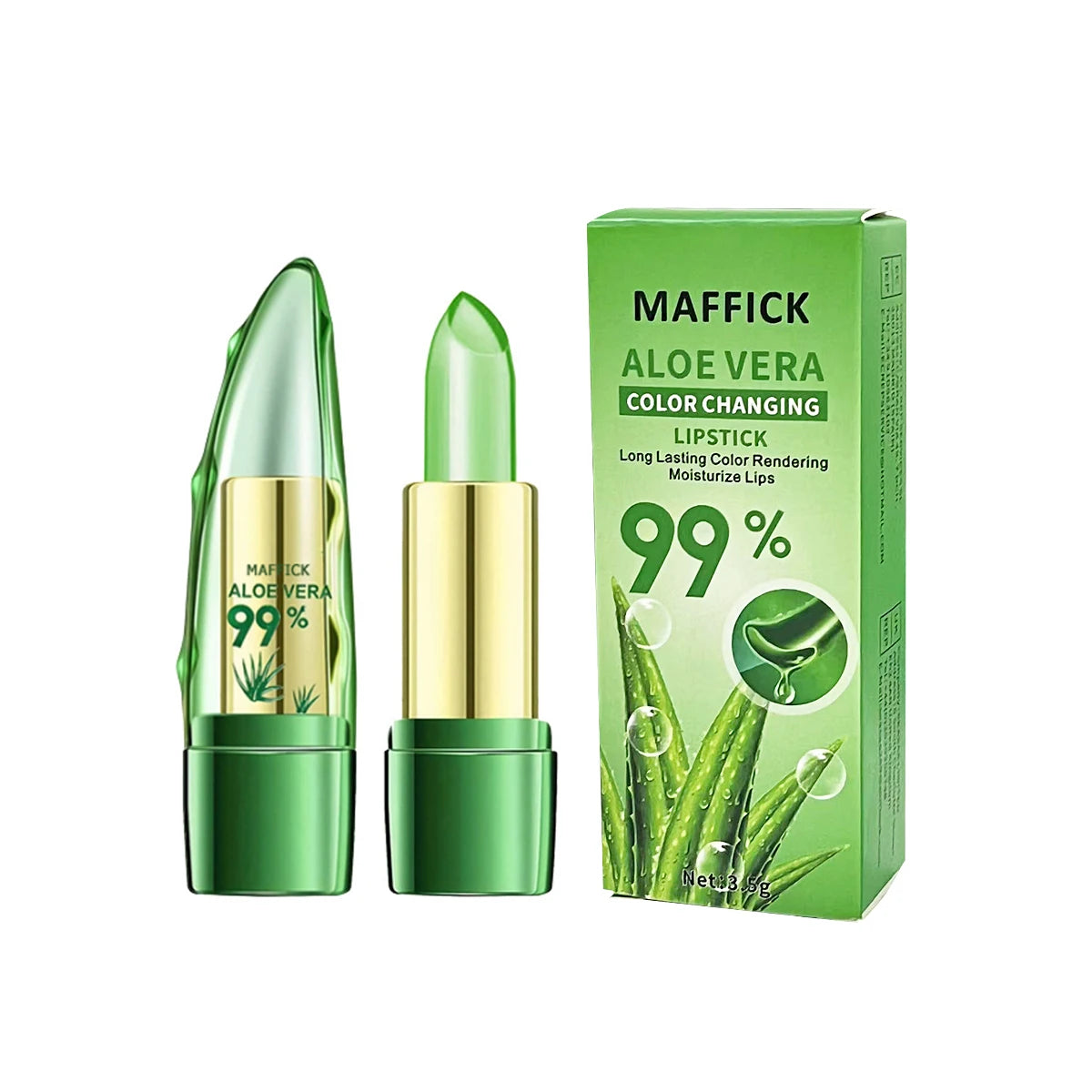 💚 MAFFICK Aloe Vera Lipstick – Nature’s Kiss for Your Lips 💋