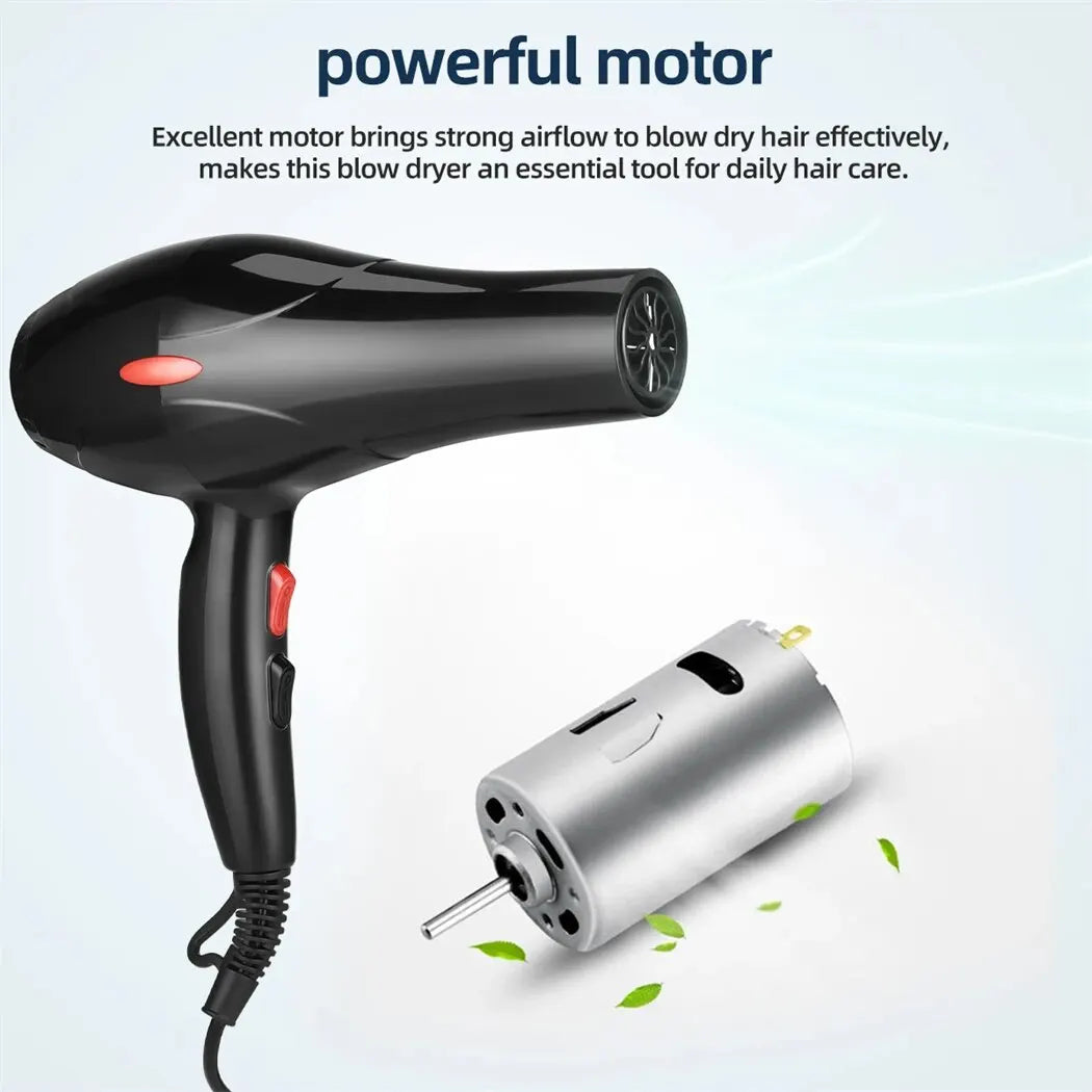 🔥 CkeyiN 1600W Ionic Hair Dryer – Salon-Grade Blow Dryer with Hot/Cold Settings, Diffuser & Concentrator | Tame Frizz, Lock in Shine, Reveal Stunning Hair Daily