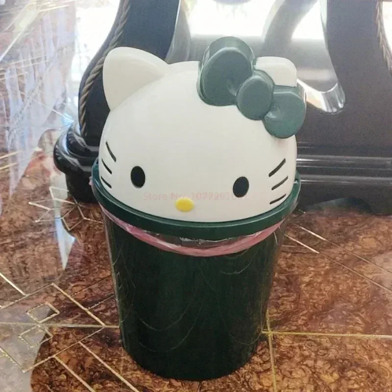 New Sanrio Hello Kitty Dustbin – Kawaii Trash Can for Bedroom or Living Room Décor