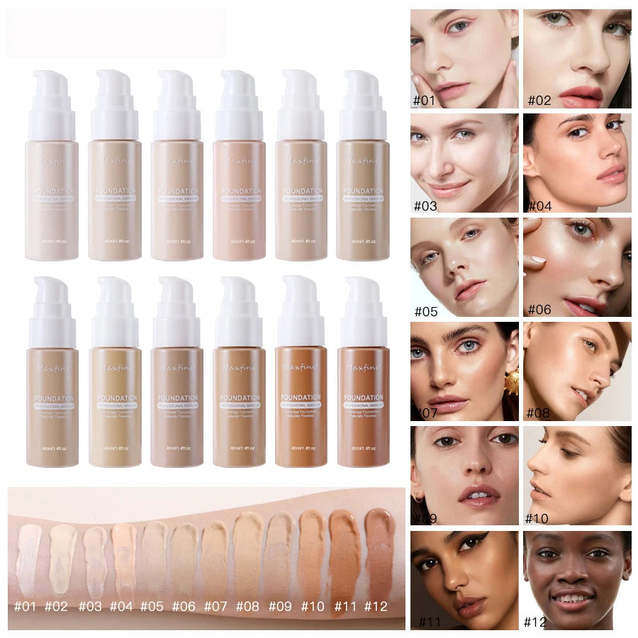π§ MAXFINE Liquid Foundation β Flawless Coverage, Waterproof Power, and Professional Results in Every Drop
