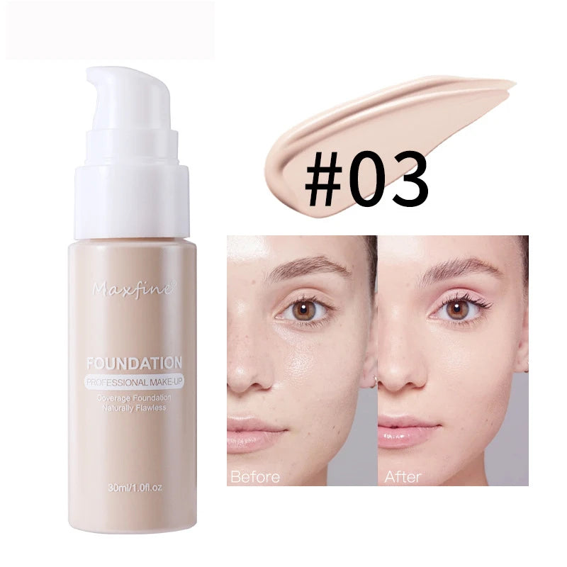 π§ MAXFINE Liquid Foundation β Flawless Coverage, Waterproof Power, and Professional Results in Every Drop