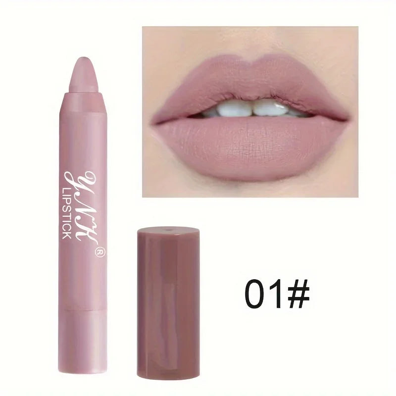 Nude Series Velvet Matte Lipstick Pencil β Waterproof, Long-Lasting, Non-Stick Cup Lip Tint Pen πβ¨