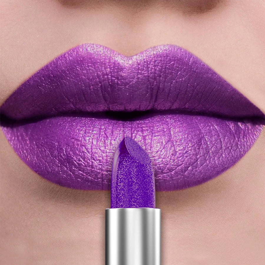 KAFURUX 21 Colors Bold & Intense Glitter Metallic Lipstick