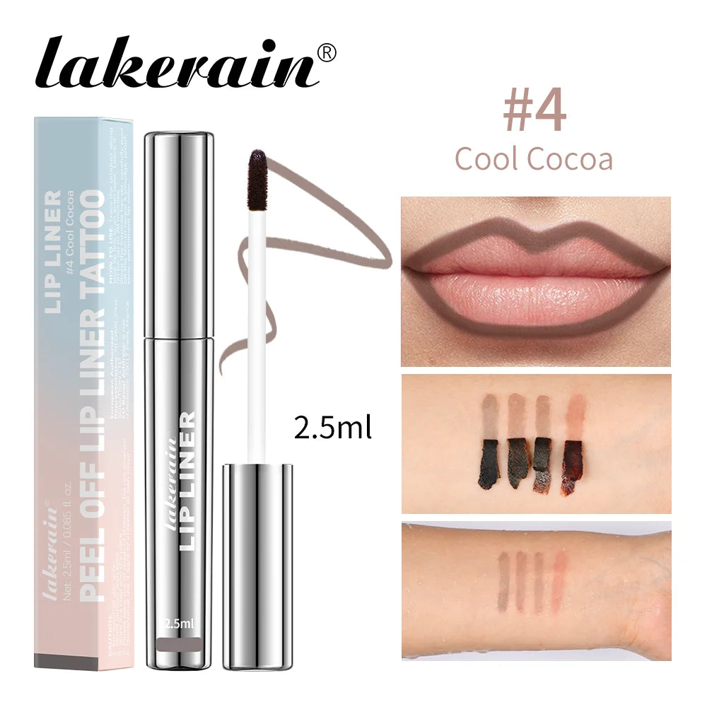 4PCS Peel-Off Tattoo Lip Liner Set β Your Lips, Locked in All Day π