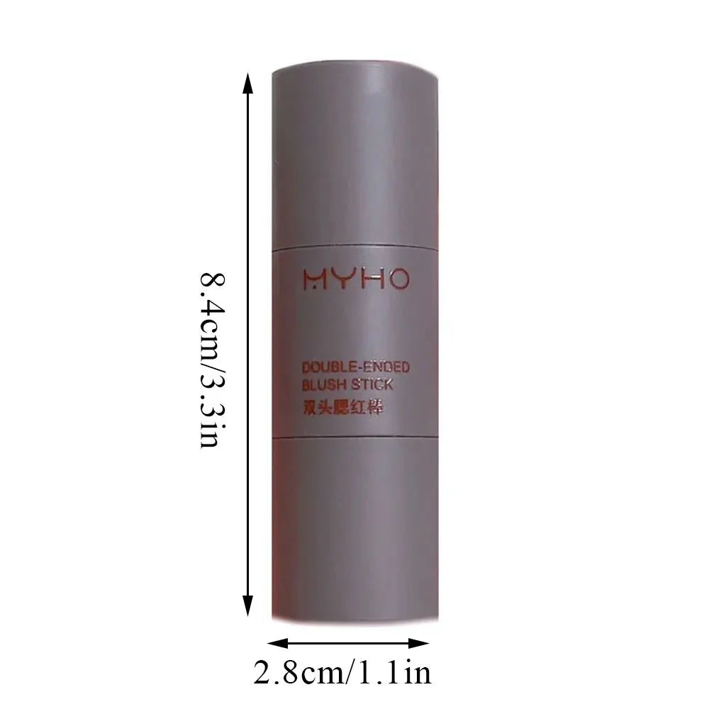 Double-Ended Blush Stick – Creamy, Long-Lasting Matte Color with Monochrome Finish | Natural, Buildable Rouge for Effortless Glow
