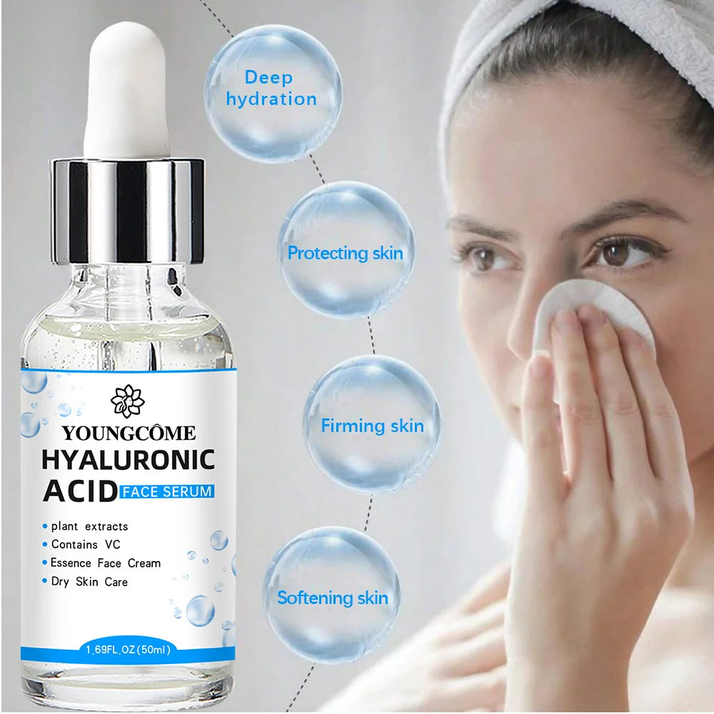 π§ Hyaluronic Acid Facial Essence β Deep Moisturizing Korean Skin Care Serum for Radiant, Hydrated Skin | Enriched with Vitamin C & Plant Extracts | 30ml / 50ml