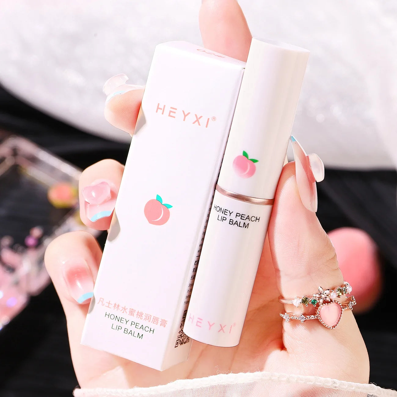 ๐ Honey Peach Color-Changing Lip Balm โ Plumping, Hydrating & Nourishing Lip Care | Mood Lipstick Magic ๐โจ