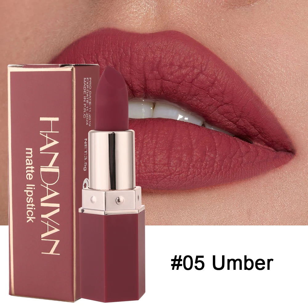 6-Color Matte Lipstick β Non-Fading, Non-Stick Cup, Long-Lasting Velvet Finish π Smooth Matte Lip Color, Waterproof & Smudge-Proof