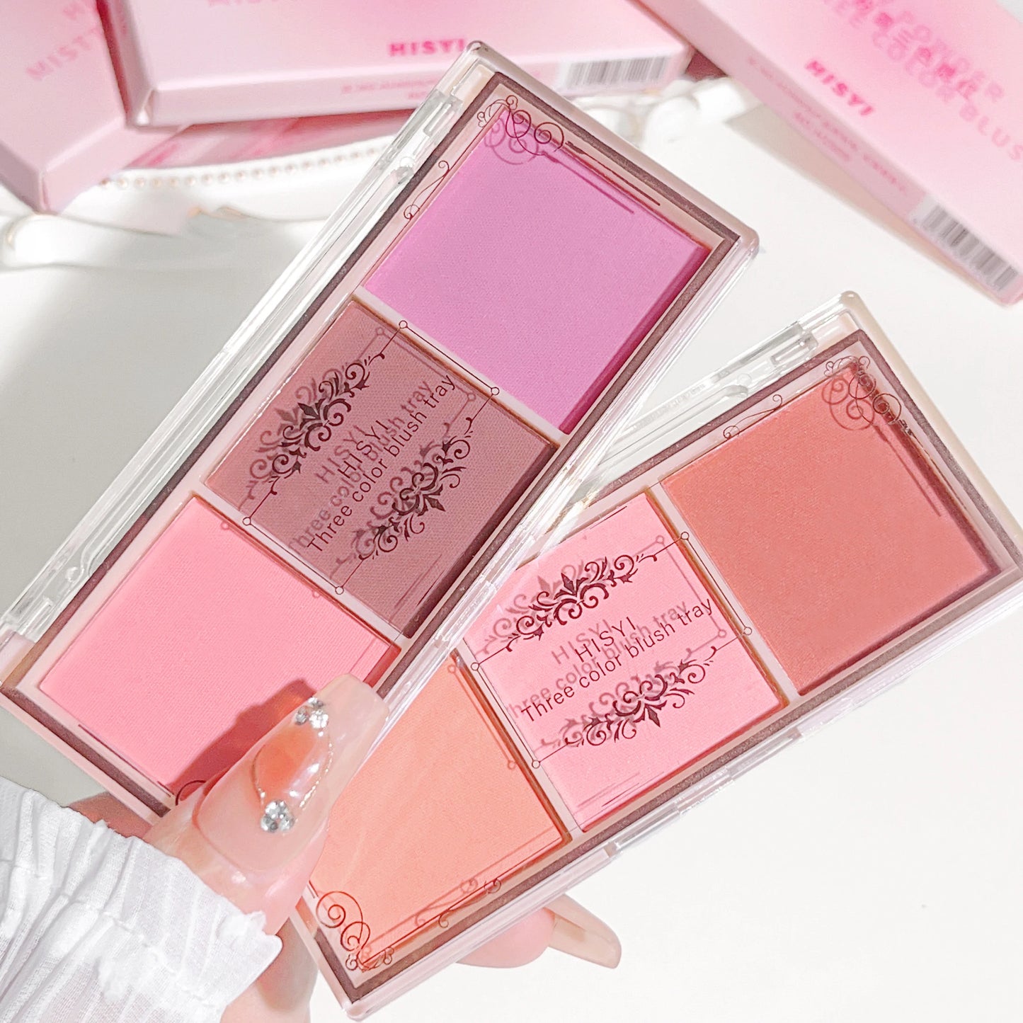 HISYI Three-Color Blush — Unlock Radiant, Natural Beauty Instantly