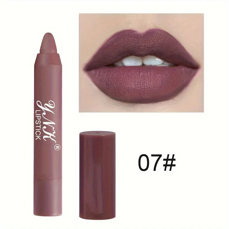 Nude Series Velvet Matte Lipstick Pencil β Waterproof, Long-Lasting, Non-Stick Cup Lip Tint Pen πβ¨