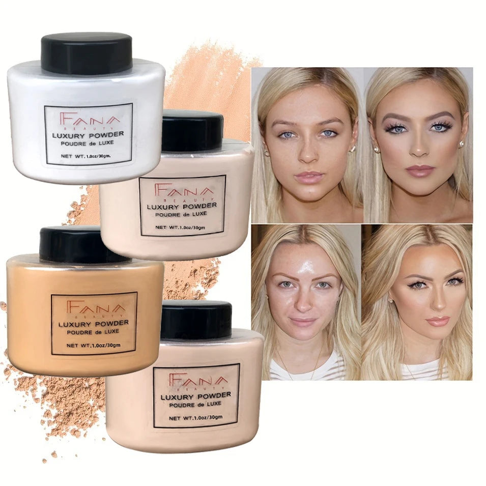 ⨠4-Color Luxury Loose Banana Powder ā Flawless Oil-Control Setting Powder for Radiant, Photo-Ready Skin