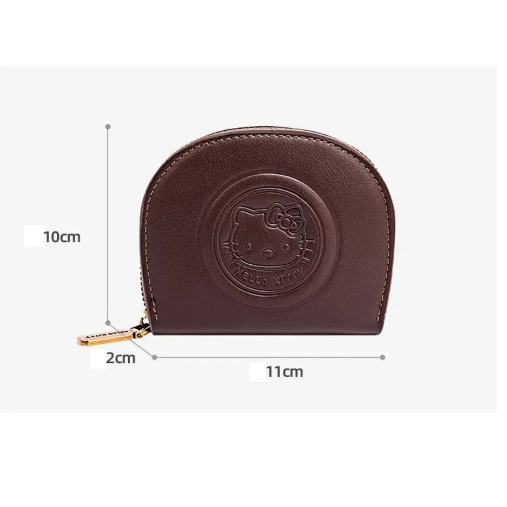 ๐ Kawaii Hello Kitty Retro Mini Wallet โ Adorable Zipper ID & Card Bag for Girls, Trendy Storage Purse for Daily Essentials & Gifting