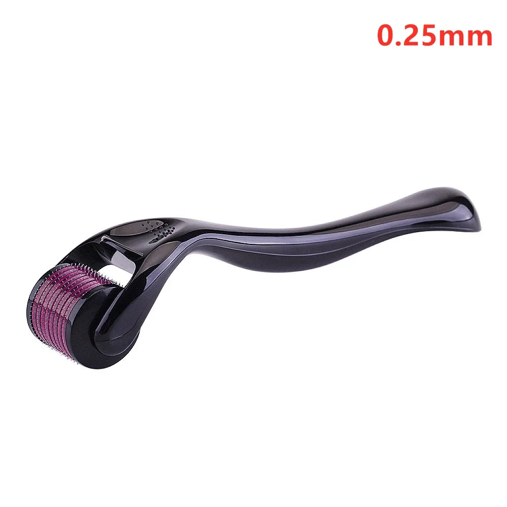 Premium 540 Needle Derma Roller for Face & Beard (0.2mm / 0.25mm / 0.3mm)