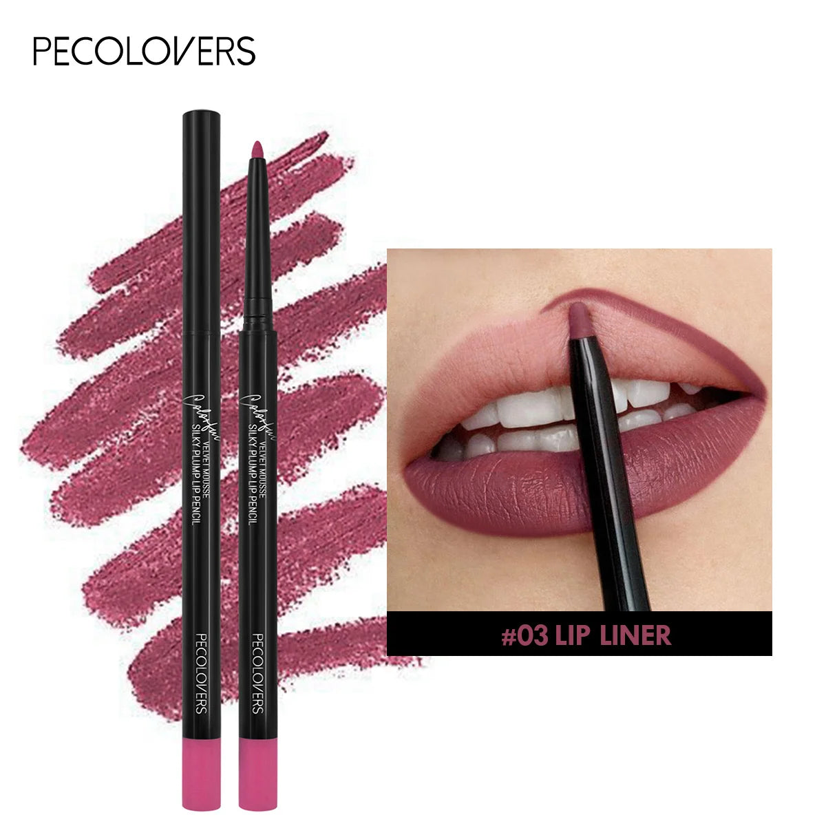 Waterproof Matte Lipliner Pencil – 12 Seductive Shades of Bold, Contoured Perfection That Stay All Day