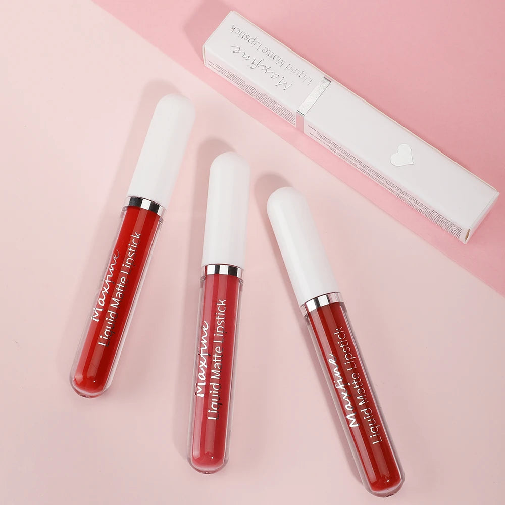 Matte Liquid Lipstick Waterproof Sexy Velvet Lip Glaze β Long-Lasting Moisturizing Lipstick πβ¨